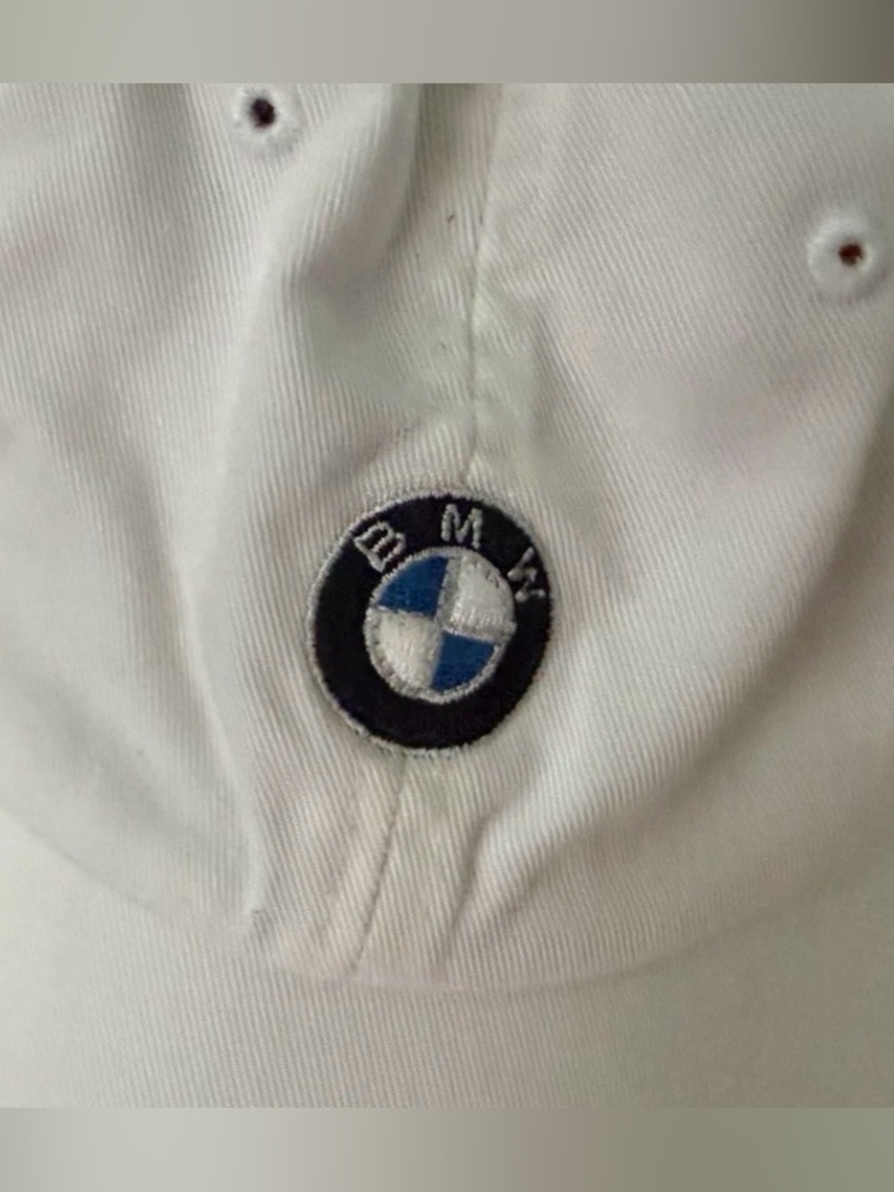 Polo Ralph Lauren BMW Hat Cap Baseball Strap Back One Size White Logo Mens - Picture 2 of 13